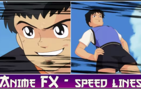 AE模板-二维卡通动漫速度线动画 Anime FX – Speed Lines
