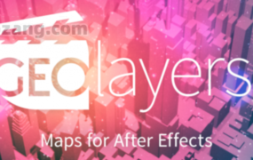 AE脚本-GEOlayers 3 v1.5.3三维世界地图任意位置路径展示动画