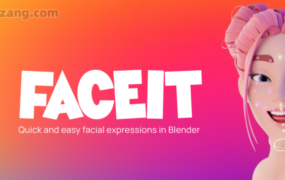 Blender插件-Faceit V2.1.2几分钟生成高质量3D角色动画人像面部动作捕捉工具