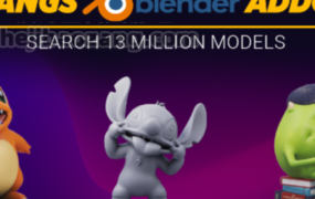 Blender插件-Thangs V0.2.2在线免费导入1400万个免费3D模型