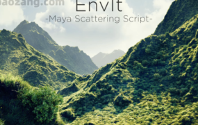 Maya插件-植物绿植随机散射脚本 EnvIt – Scattering Script For Maya 2022