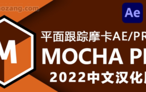Mocha Pro 2022 中文汉化支持AE/PR平面物体后期跟踪摩卡插件 Win一键安装