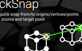 Blender插件-QuickSnap v1.2.5对象/顶点/原点捕捉/对齐吸附实用插件