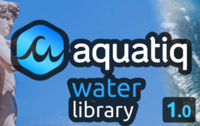 Blender插件-三维水流喷泉大海瀑布特效预设 Water Library Aquatiq 1.0.0