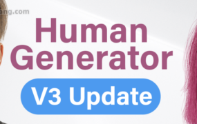Blender插件一键生成三维逼真数字人Human Generator角色库！