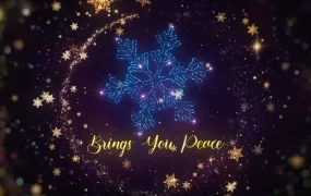 PR预设-华丽多彩粒子圣诞节日文字片头 Merry Christmas Intro