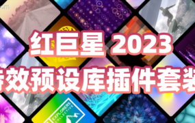 Red Giant 红巨人/红巨星 2023.0.0全家桶合集！粒子特效调色跟踪抠像特效预设库插件套装！