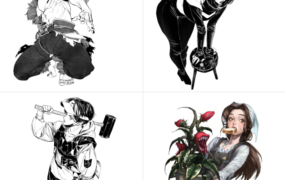 插画教程-韩国顶级插画家Seongmu Heo人体角色姿势结构教程
